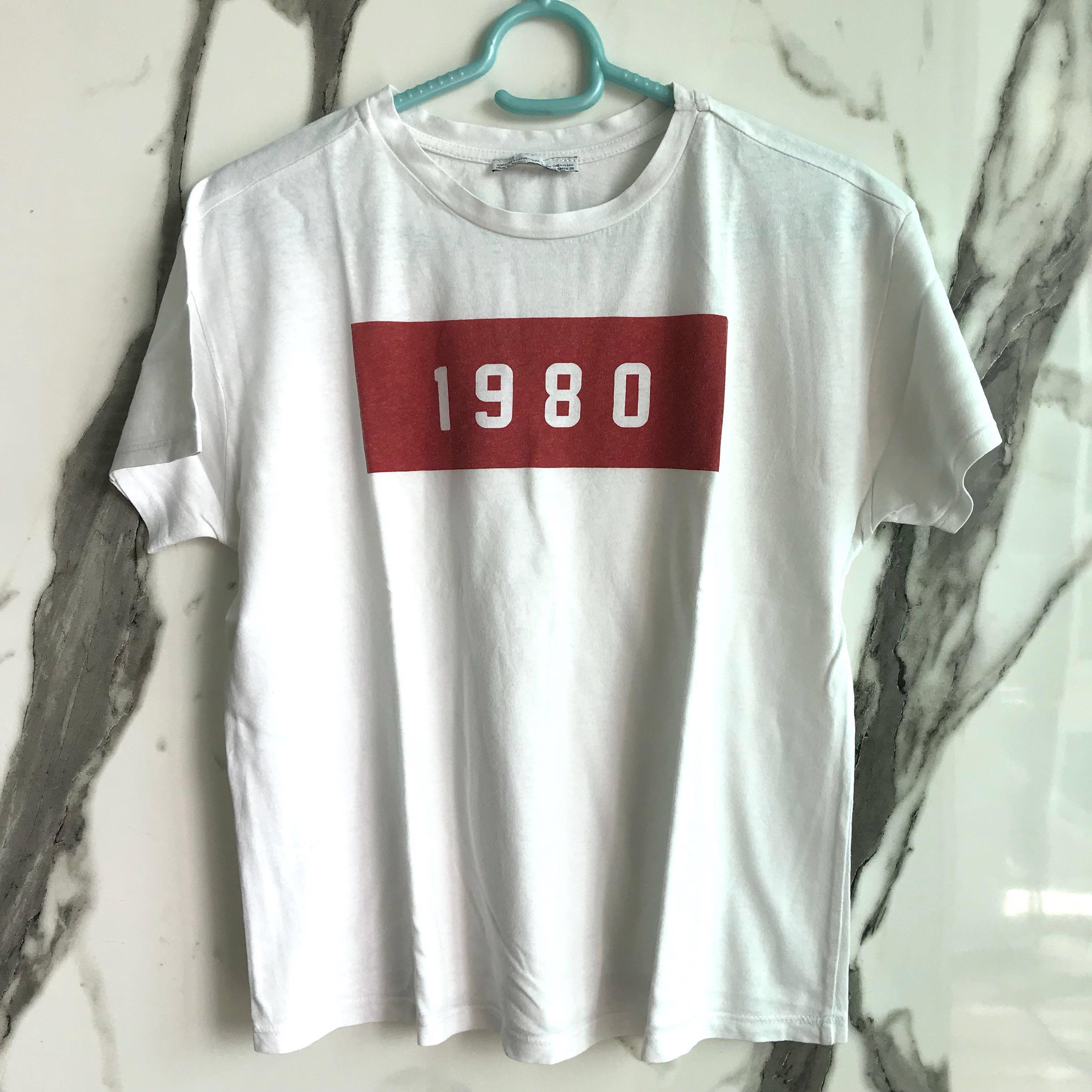 1980 t shirt zara