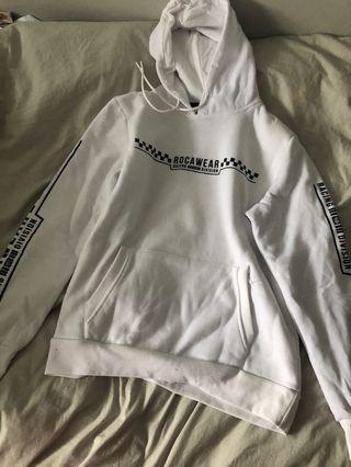To swear white hoodie