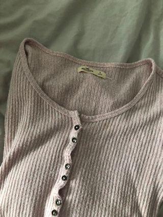 Hollister Baby pink long sleeve top/sweater