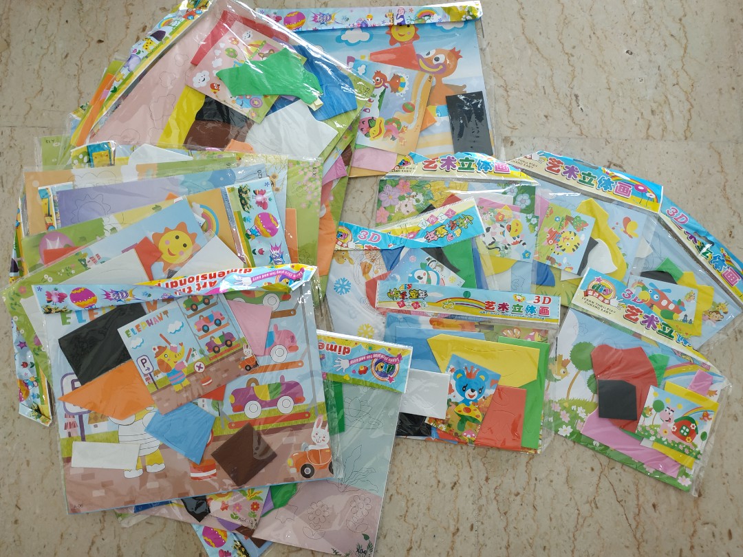 3D foam sticker art, Hobbies & Toys, Stationery & Craft, Craft Supplies