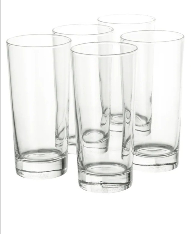 8pcs IKEA glass cups 400ml, Furniture & Home Living, Kitchenware