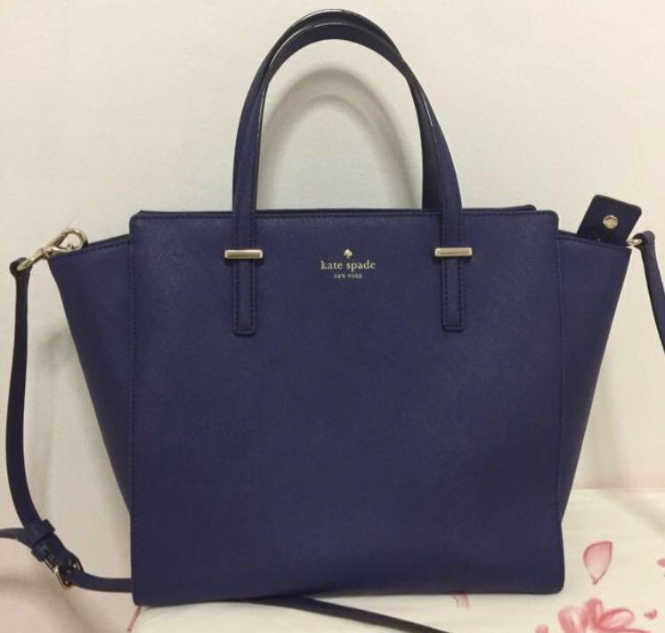 kate spade navy blue handbag