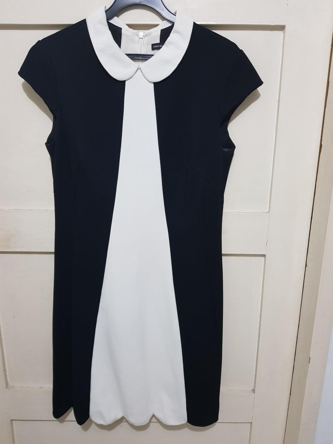 karen millen monochrome dress