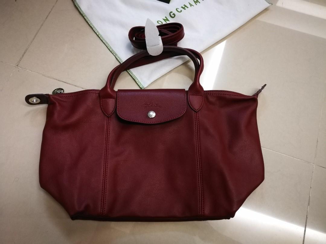 longchamp leather sling bag