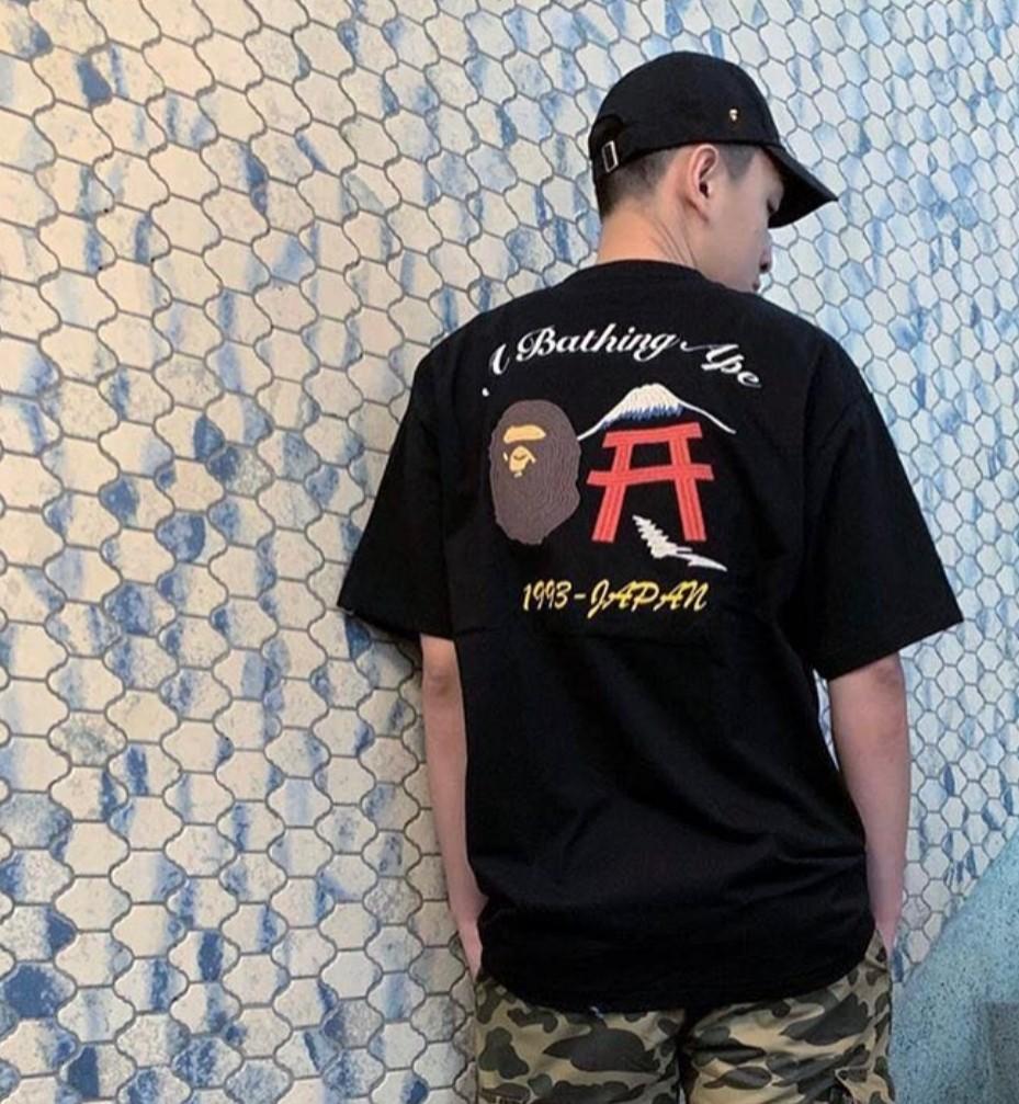 Bape Embroidery Japan Style Tee