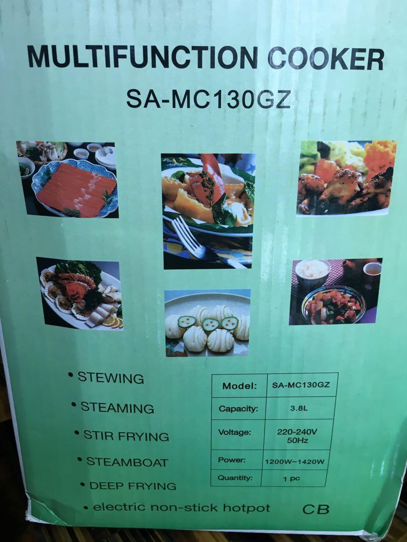 BNIB MULTI FUNCTION COOKER (Category: Cookers) located in Singapore. Submitted by goldribbon (Listing ID 262827725, Image 2). Description: Multi function cooker Arrange for courier at buyer’s own cost.