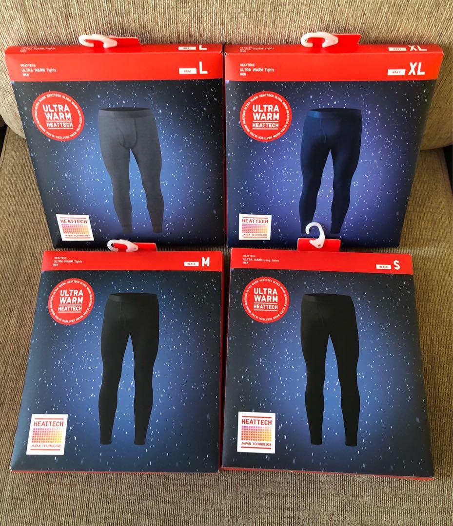 Uniqlo Heattech Ultra Warm Leggings (Large)#469, Men's Fashion