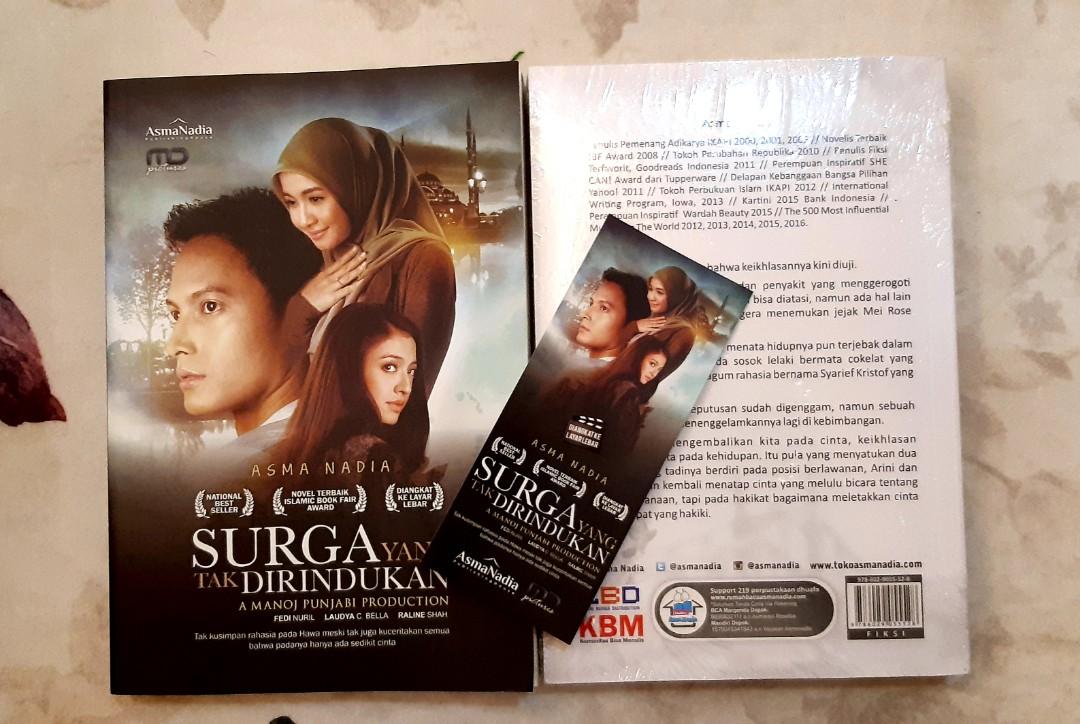 Buku Novel Cinta Surga Yang Tak Dirindukan 1 Dan 2 Set Kombo Books Stationery Books On Carousell