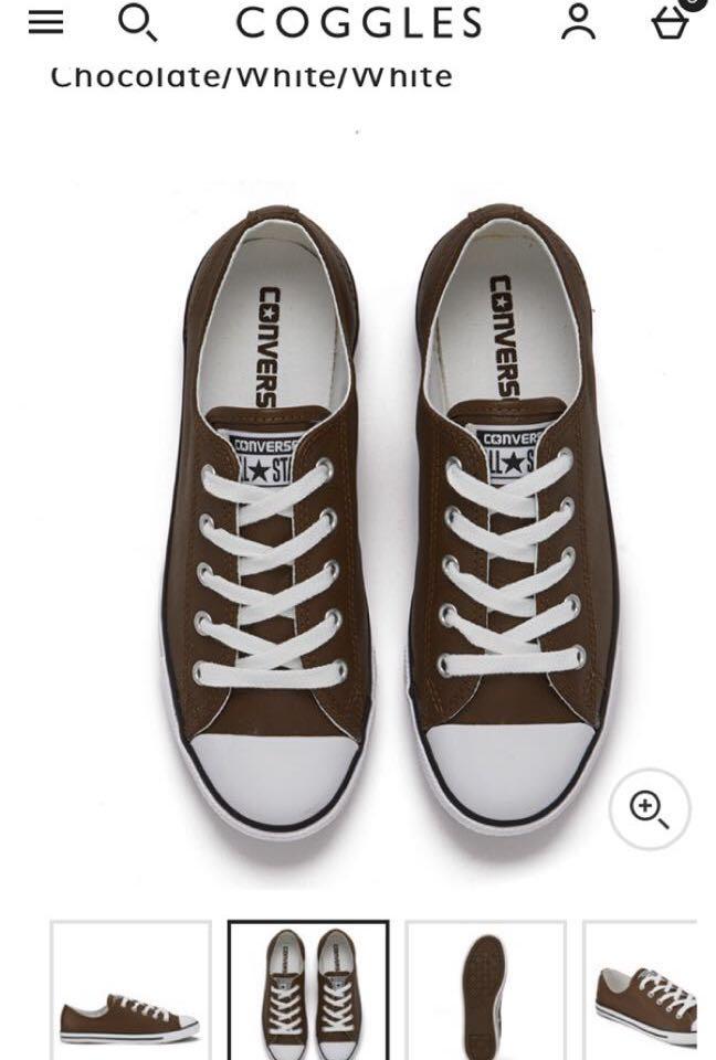 converse all star dainty leather ox white