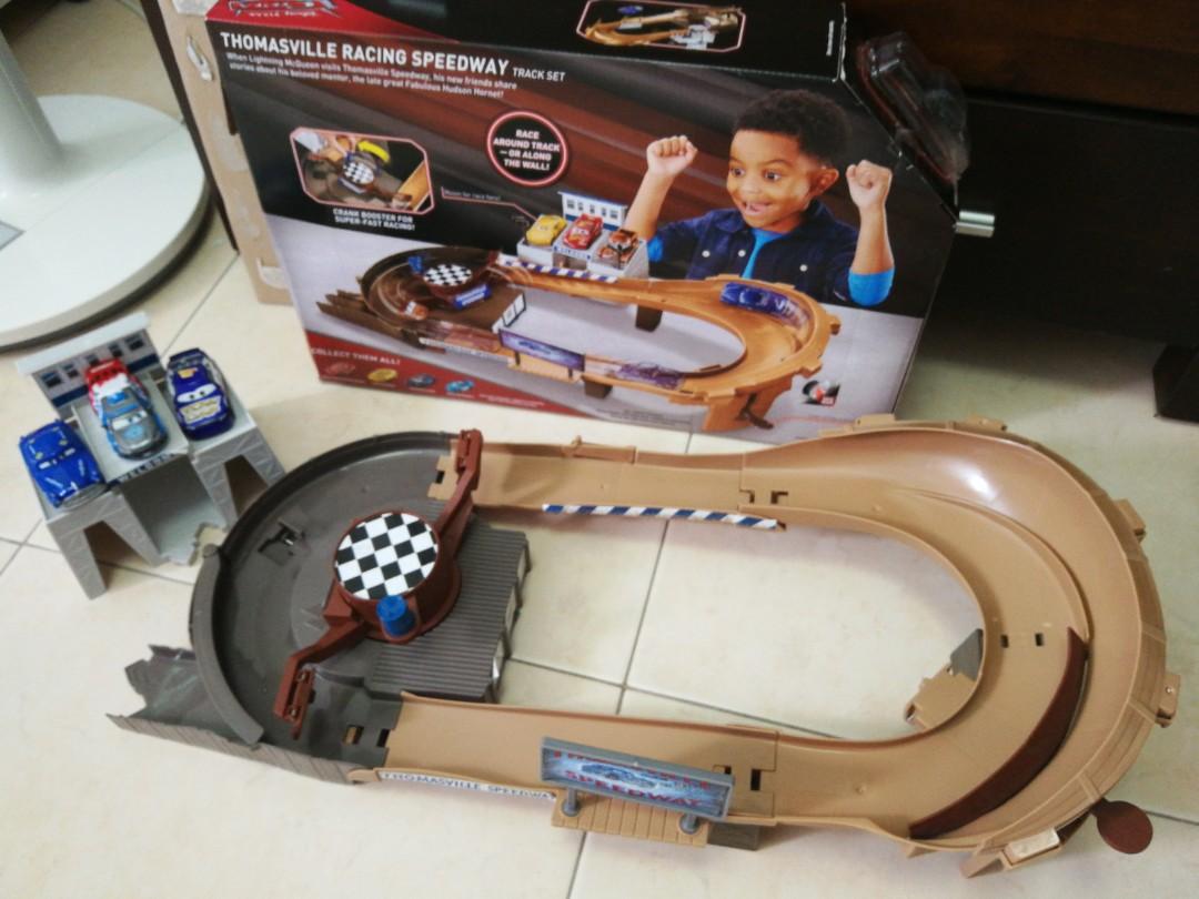 disney pixar cars thomasville racing speedway track set