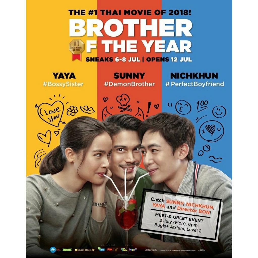 Dvd Drama Thailand Brother of The Year Thai movie film kaset Romance Nickhun Roman Sunny Suwanmethanon Urassaya Superbund Musik Media CD DVD Lainnya di Carousell