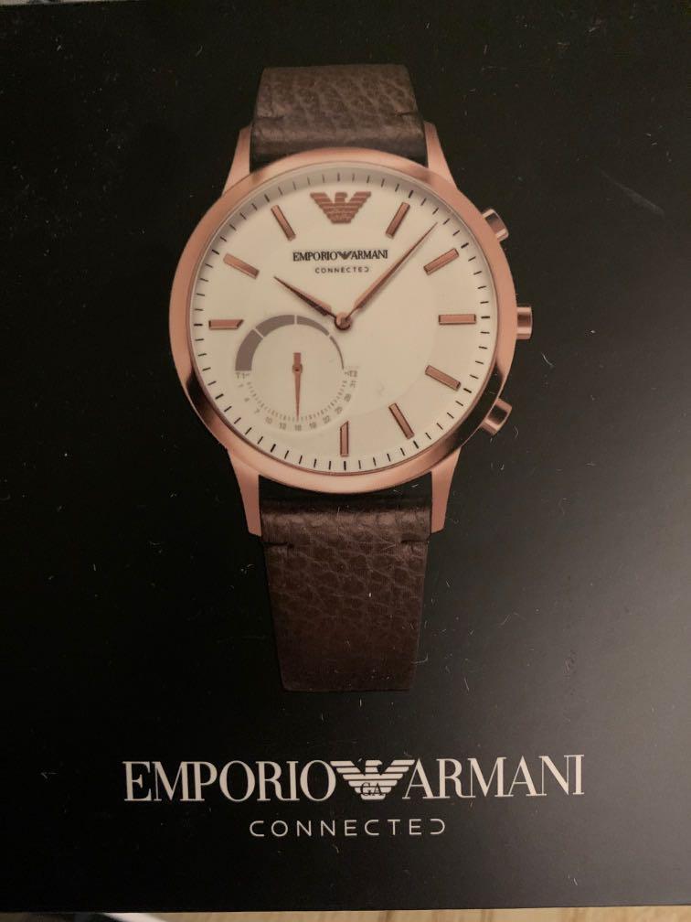 armani hybrid watch battery