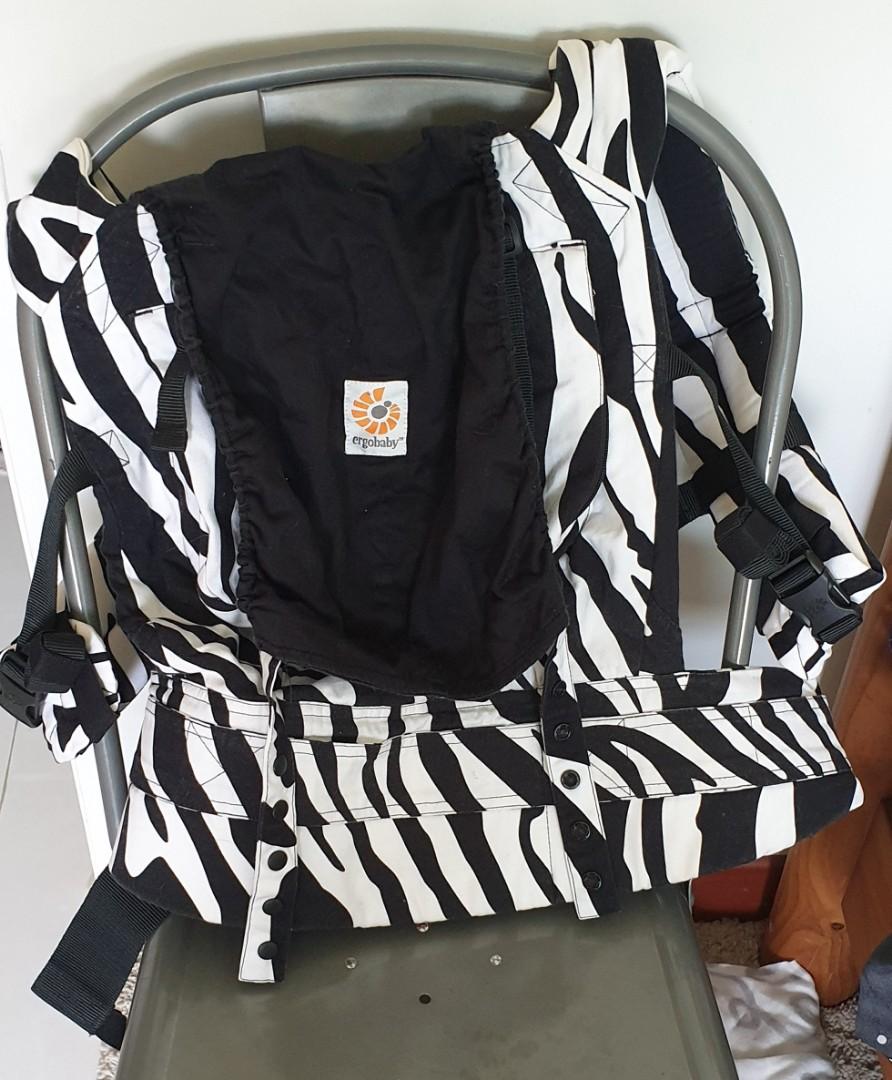 ergobaby original zebra stripes Babies Kids Going Out Carriers Slings on Carousell