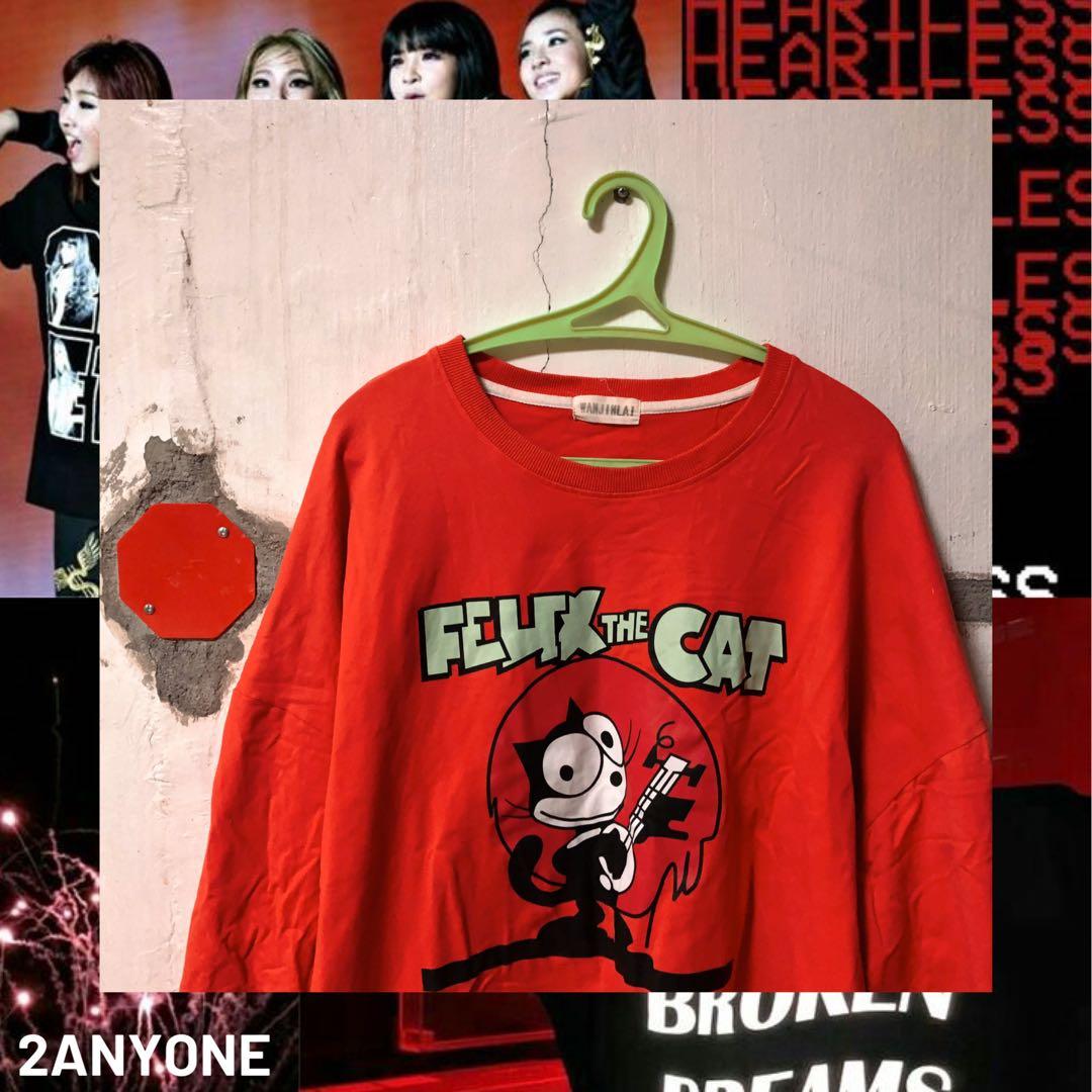 Felix The Cat Sweater Women S Fashion Clothes Tops On Carousell