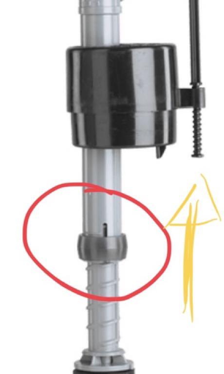 Fluidmaster 747UK074 747 Valve Plastic Shank WC Fill, Blue,White