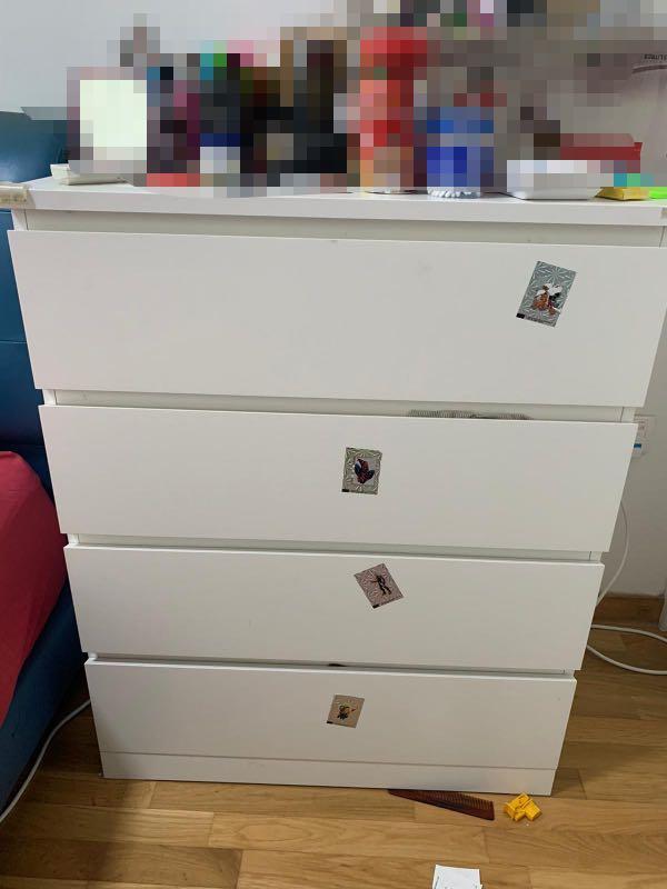 Ikea 4 Drawer White Furniture Home, Wooden File Cabinets 4 Drawer Ikea