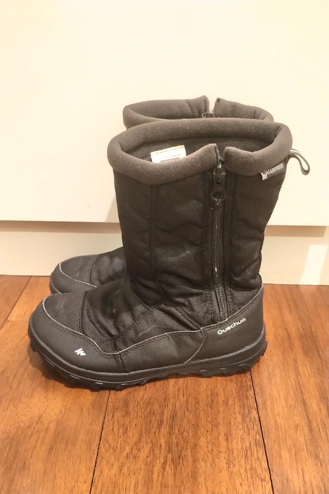 Kids Waterproof Snow Boots Decathlon Quecha UK Size 3 4