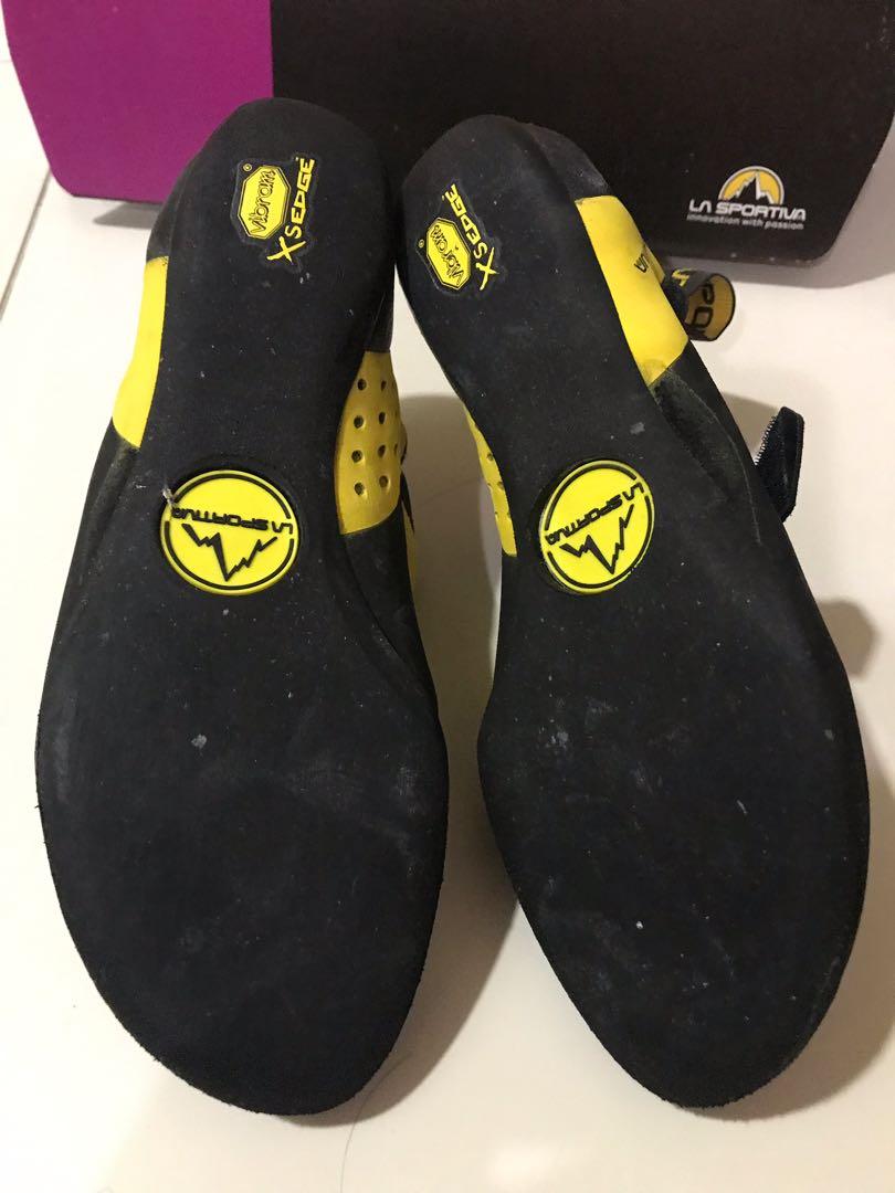 La Sportiva Katana Yellow Black Size 38 Rock Climbing Shoes Sports Equipment Sports Games Water Sports on Carousell