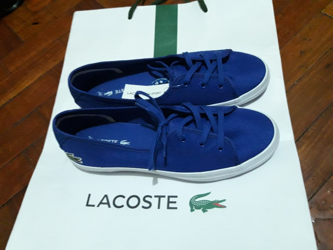 lacoste blue sneakers