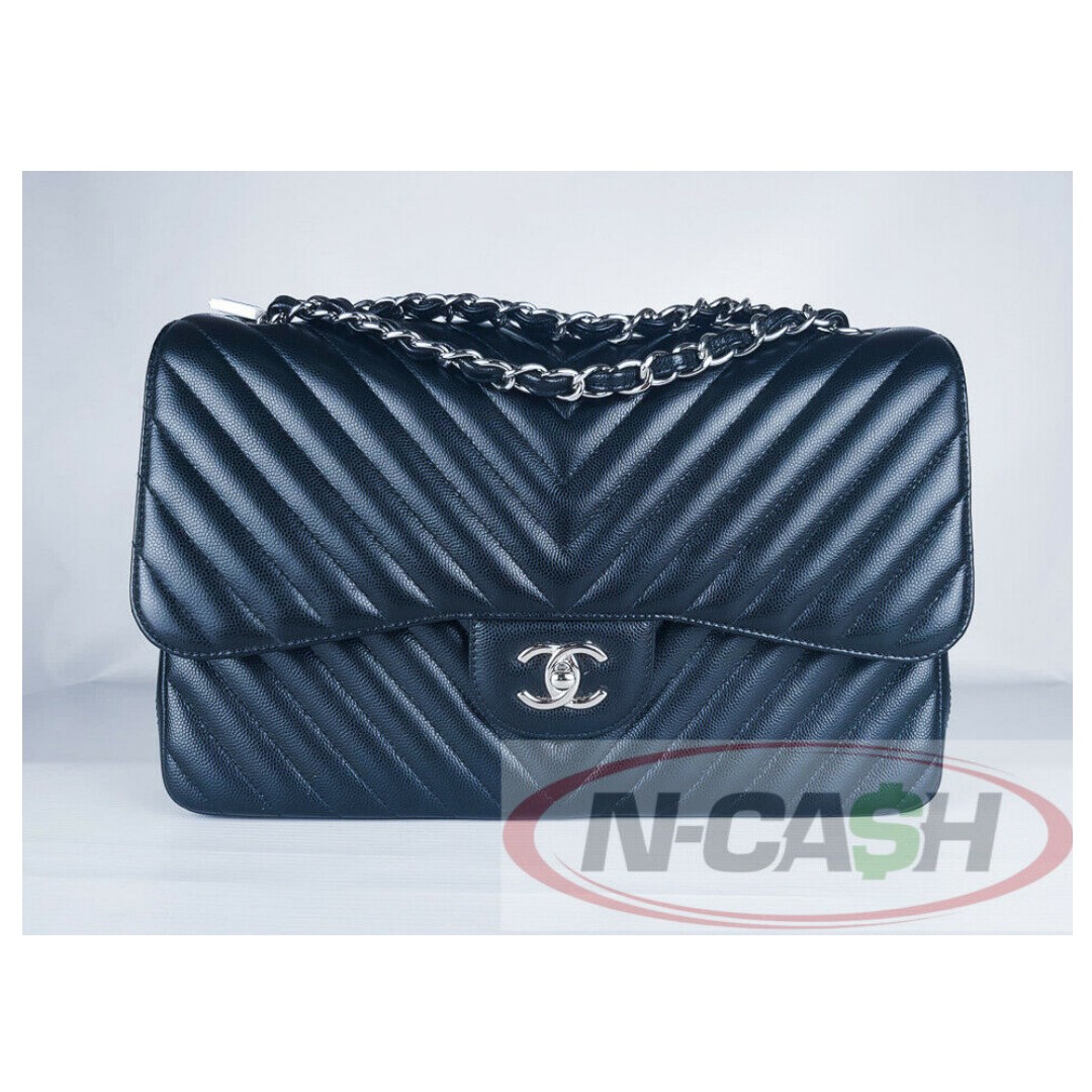 Luxury Bags Manila Chanel Classic Jumbo Chevron Double Flap