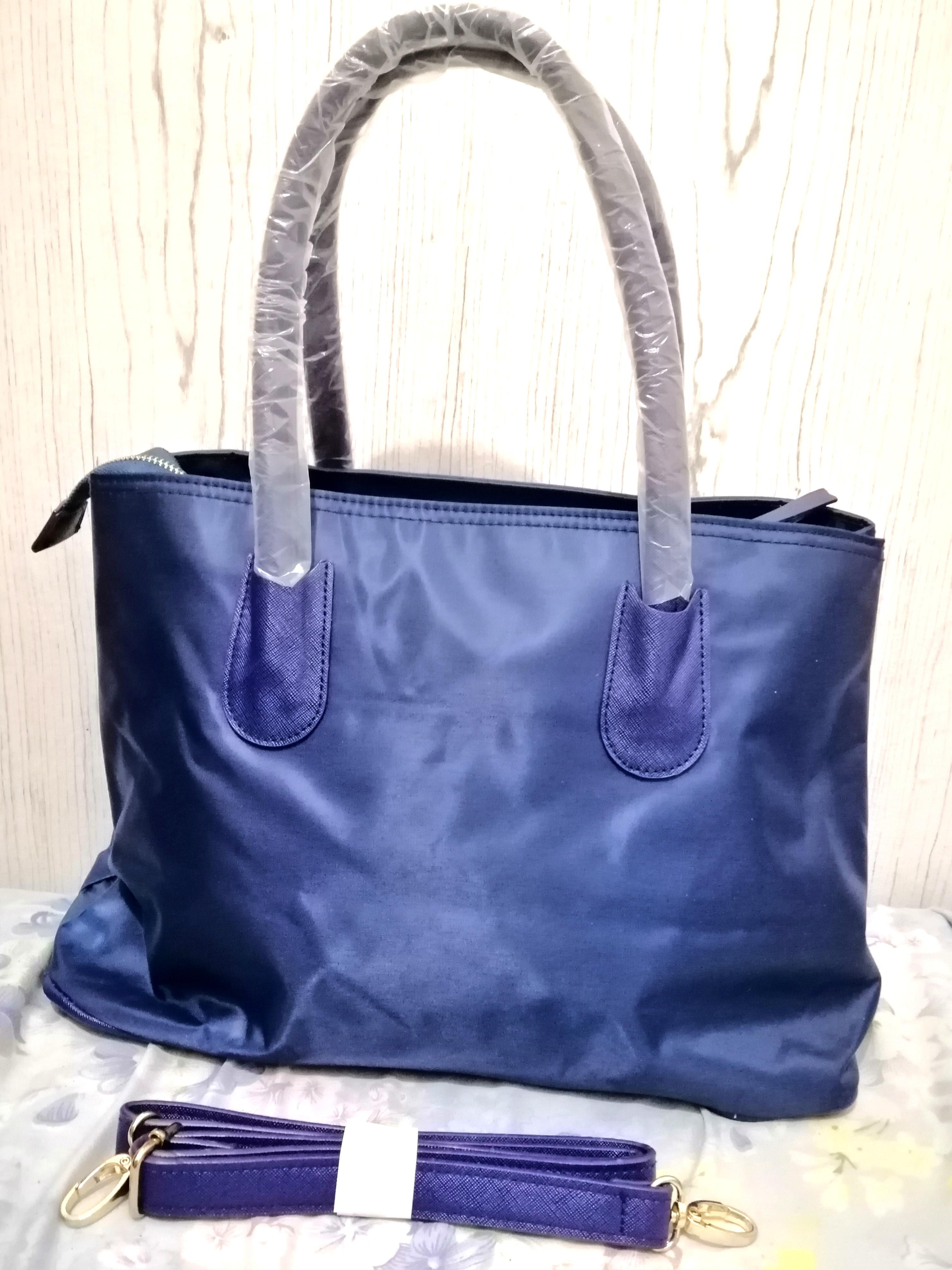Mango Tessuto Luxe Bag blue Women s Fashion Bags Wallets Cross body Bags on Carousell