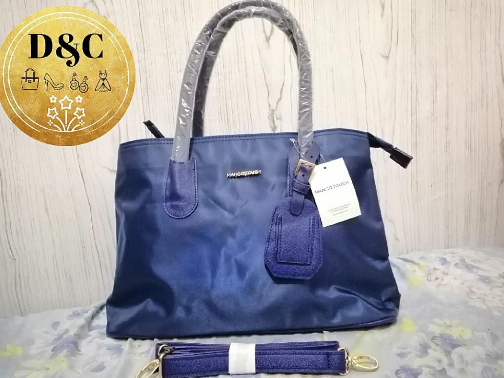 Mango Tessuto Luxe Bag blue Women s Fashion Bags Wallets Cross body Bags on Carousell