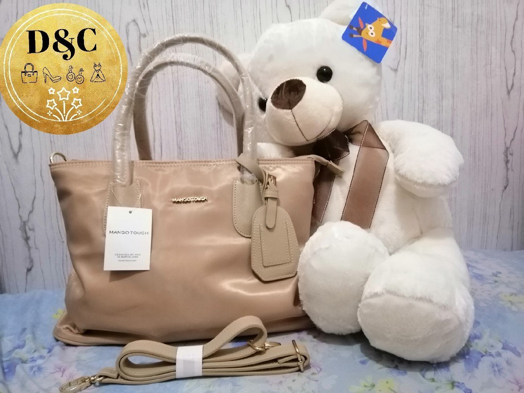 Mango Tessuto Luxe Bag cream Women s Fashion Bags Wallets