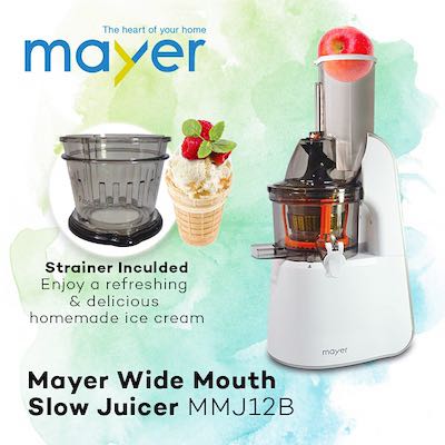 Mayer Slow Juicer Wide Mouth 240W MMJ12B TV Home Appliances Kitchen Appliances Juicers Blenders Grinders on Carousell