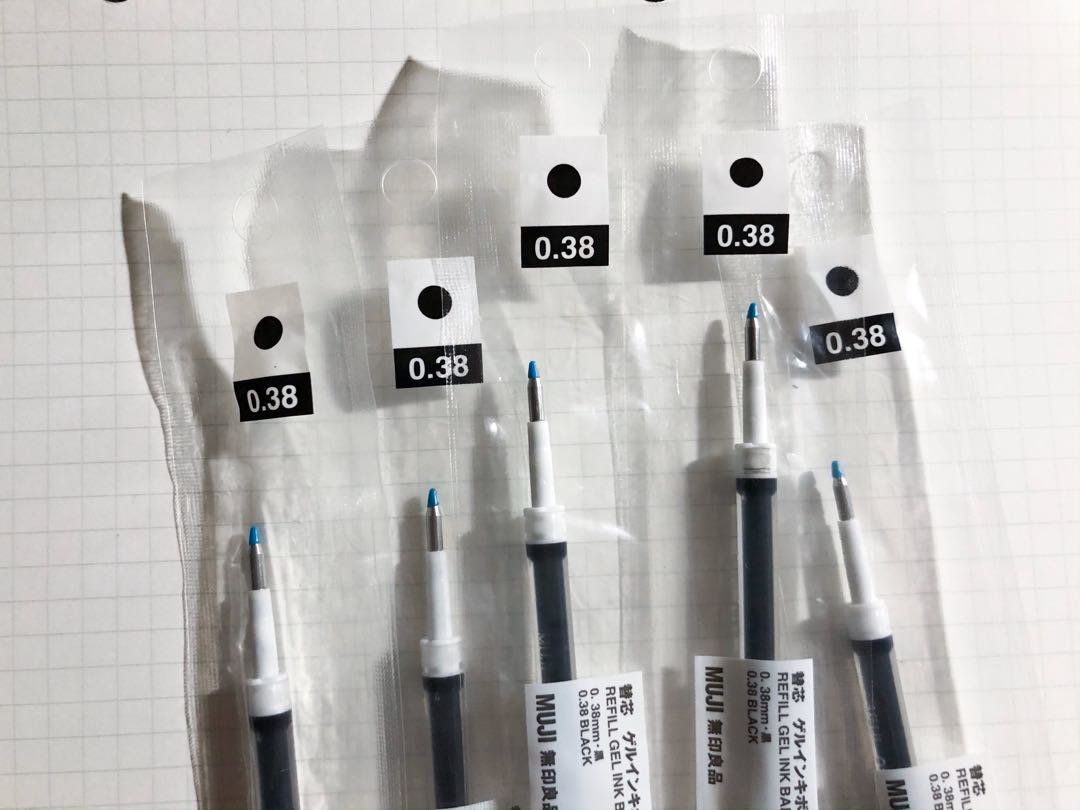 Muji Pen Black Refill, Hobbies & Toys, Stationary & Craft, Craft