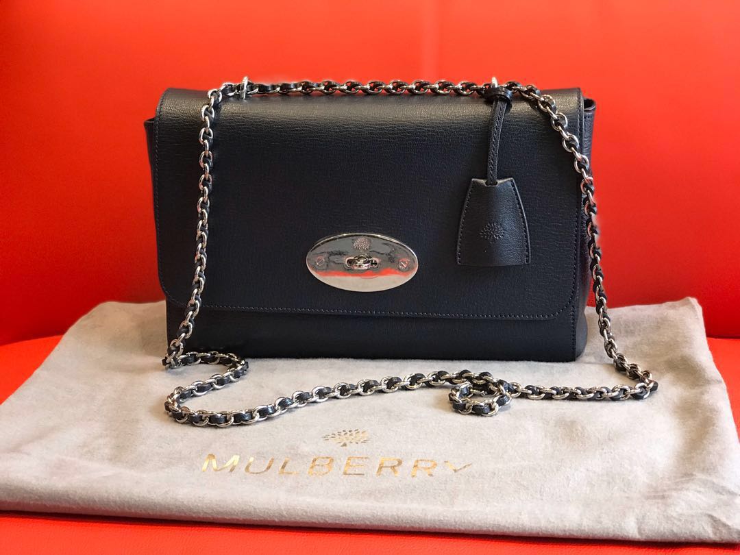 Mulberry navy lily bag hot sale