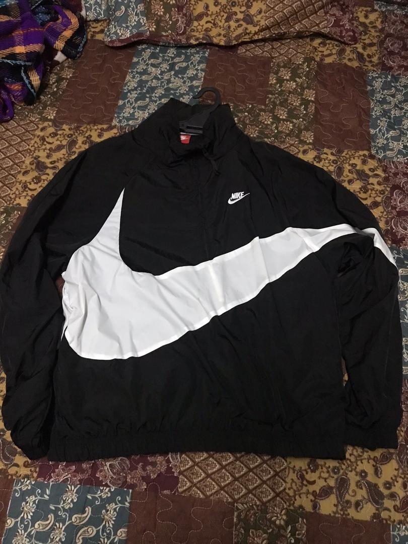 Nike big swoosh half zip jacket sale