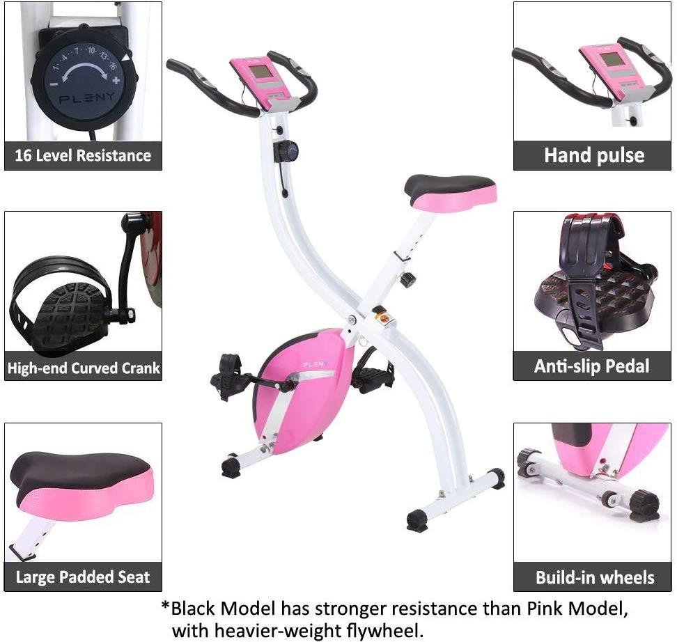 Pleny folding exercise bike best sale