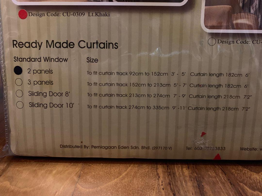 Ready Made Curtains 2 Panels Furniture Home Living Furniture Other Home Furniture On Carousell