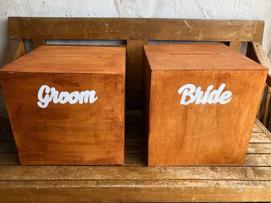 Rustic Wooden Money Box Design Craft Others On Carousell