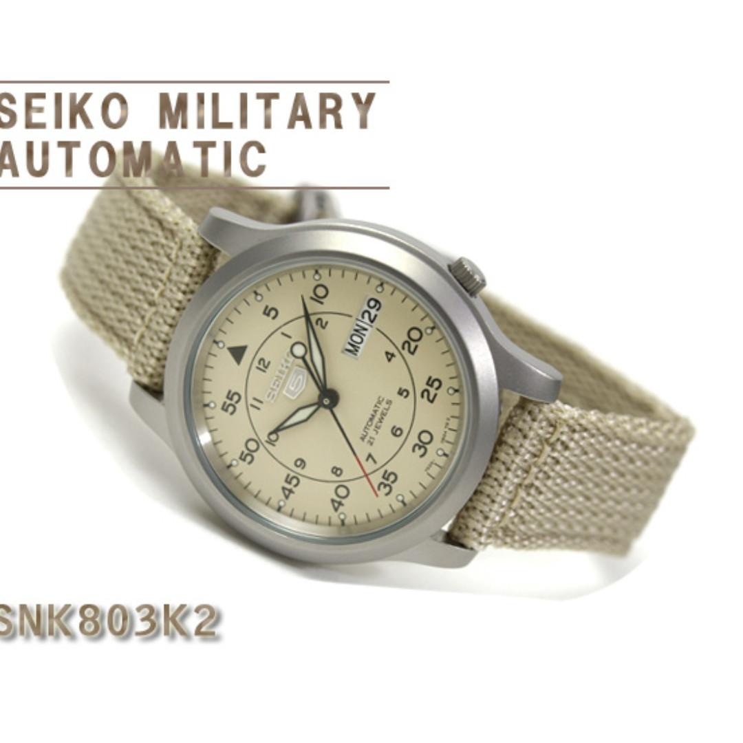 Seiko 5 Snk803k2 Snk803k Snk803 Military Automatic Nylon Men S Watch Luxury Watches On Carousell