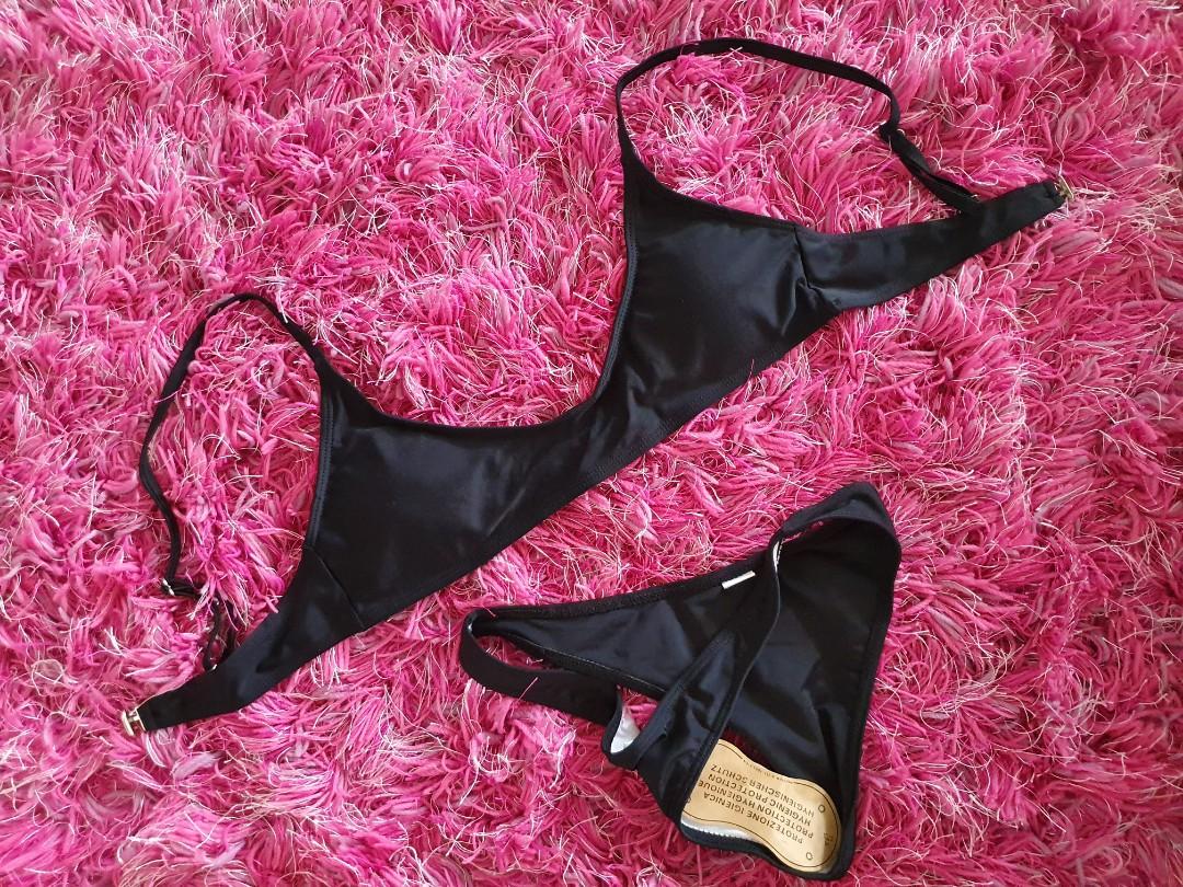 Sexy black bikini (high leg cut), Women's Fashion, Swimwear, Bikinis