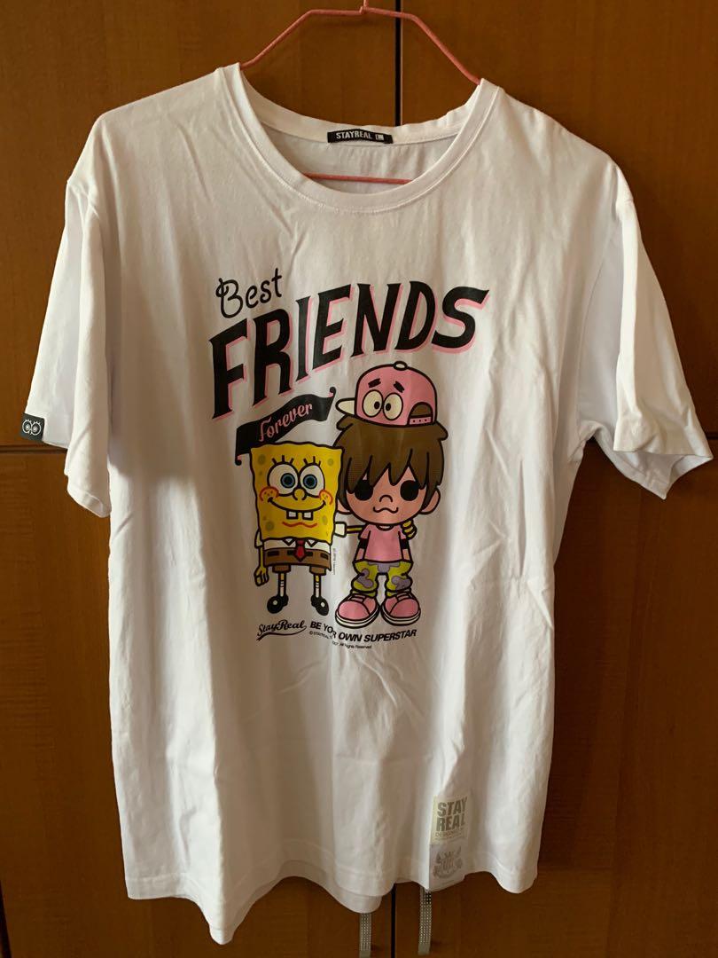 STAYREAL X SPONGEBOB BEST FRIENDS T 