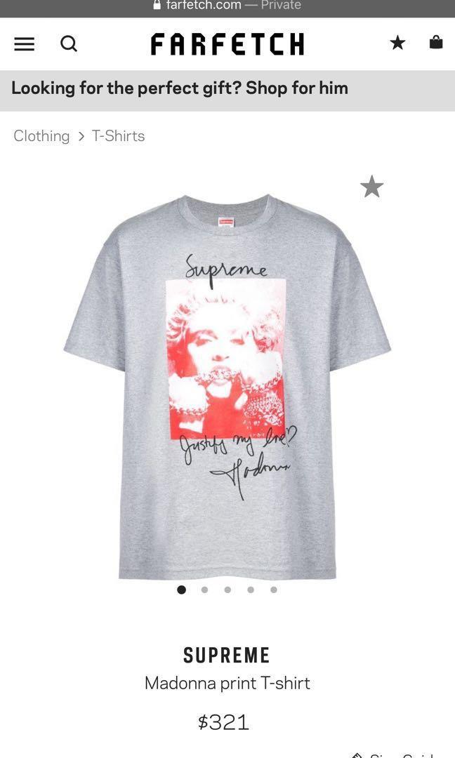 Supreme madonna tee grey 2025