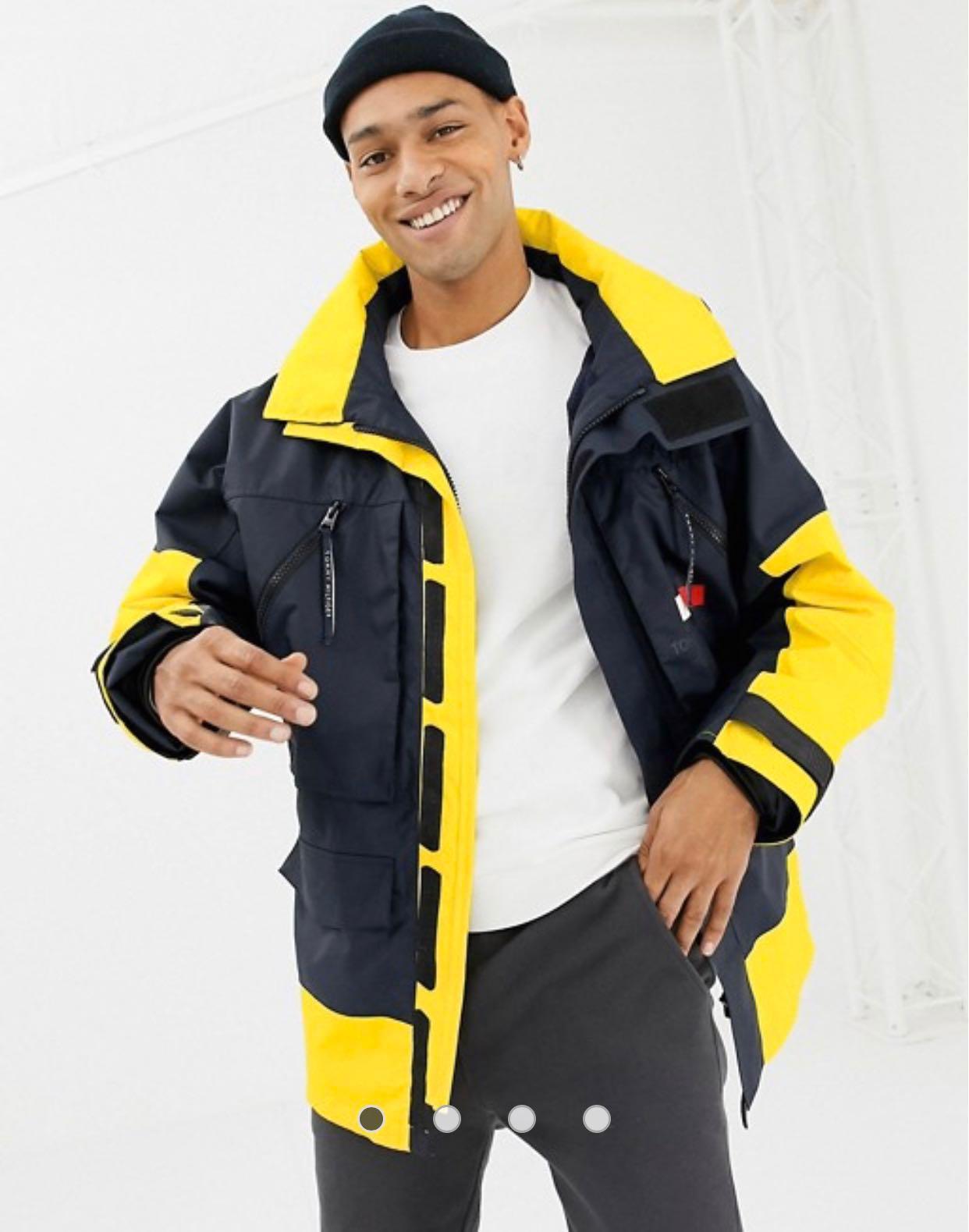 Tommy hilfiger sale colour blocked parka