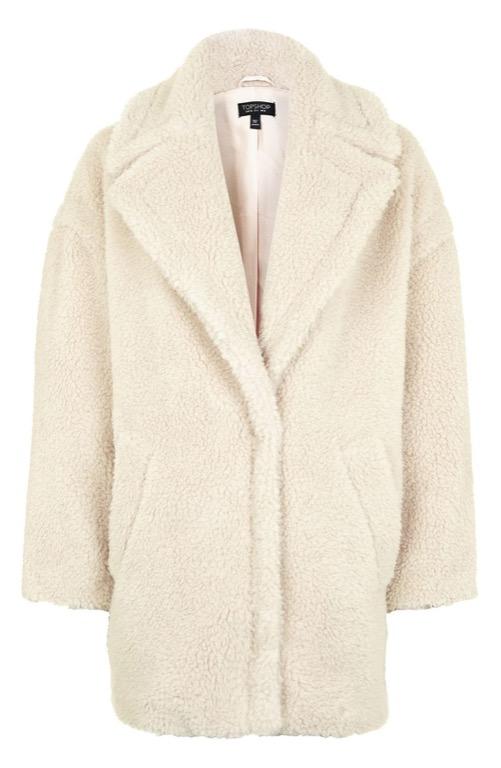 Borg cocoon coat hot sale