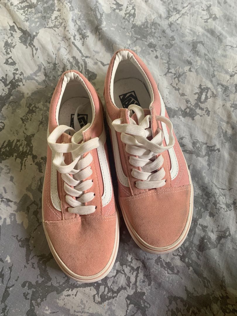 vans off the wall shoes pink