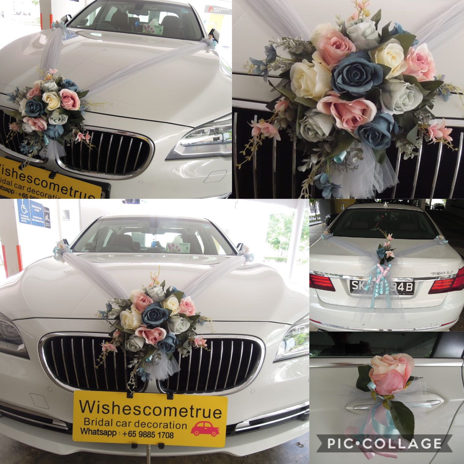Wedding Car Decoration Wedding Car Deco Wedding Car Decor Bridal Car Decoration Bridal Car Deco Bridal Car Decor Wedding Car Flowers Lifestyle Services Event Party Services On Carousell