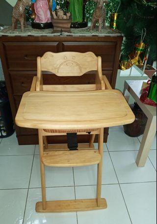 used wooden high chair