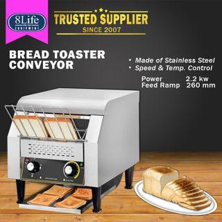 Bread Toaster Conveyor toaster machine wider feed ramp 260mm