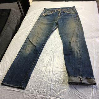 22/30 PO VINTAGE LEVI’S USA 501 “6” Big E Red Selvedge Jeans
