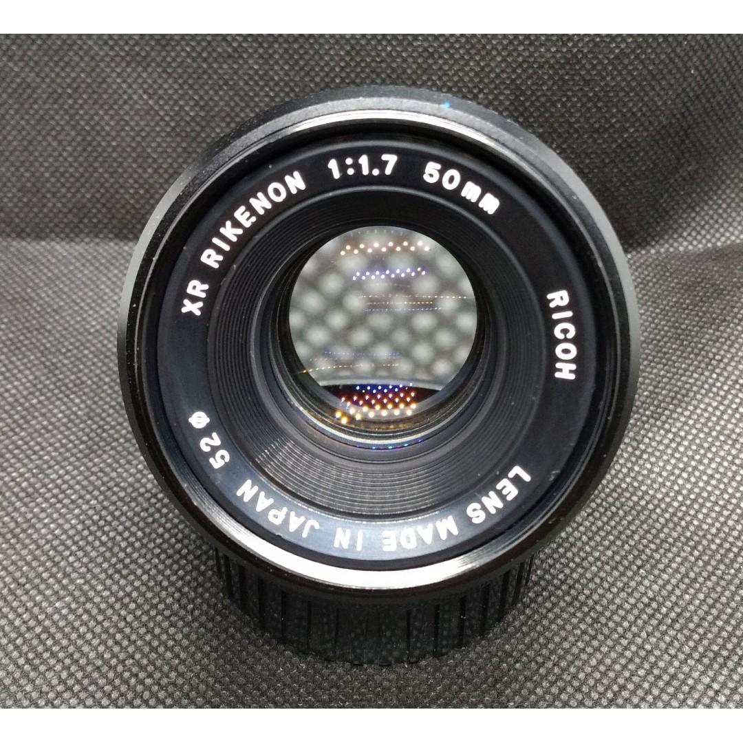 手動大光圈] Ricoh XR Rikenon 50mm F1.7 [K-MOUNT], 攝影器材, 鏡頭及