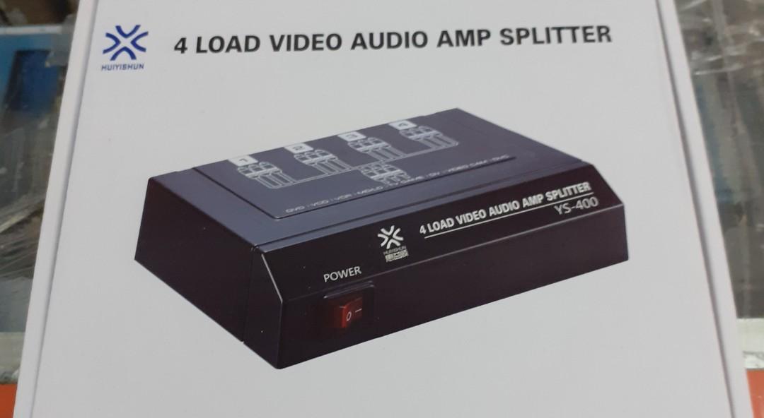Audio Video Splitter 4-ports (Category: Cables & Adaptors) located in Manila. Submitted by goodviber.corp (Listing ID 263021677, Image 2). Description: .