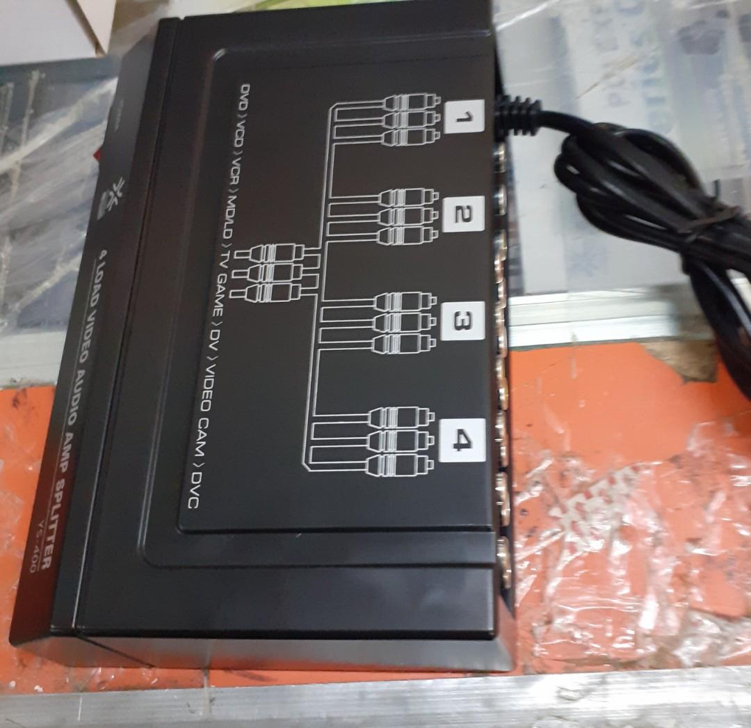 Audio Video Splitter 4-ports (Category: Cables & Adaptors) located in Manila. Submitted by goodviber.corp (Listing ID 263021677, Image 3). Description: .