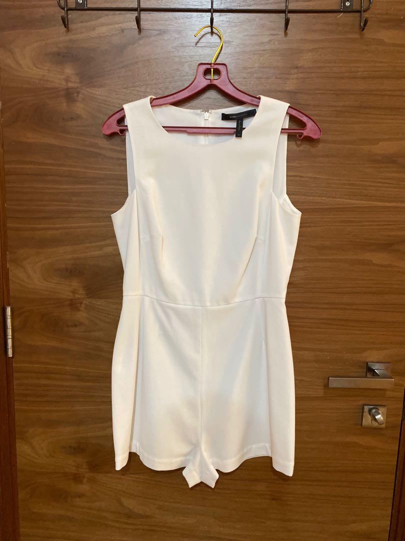 Bcbg white romper discount