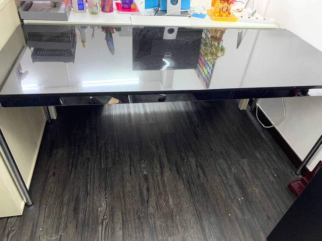 Black Granite office table Furniture Home Living Furniture